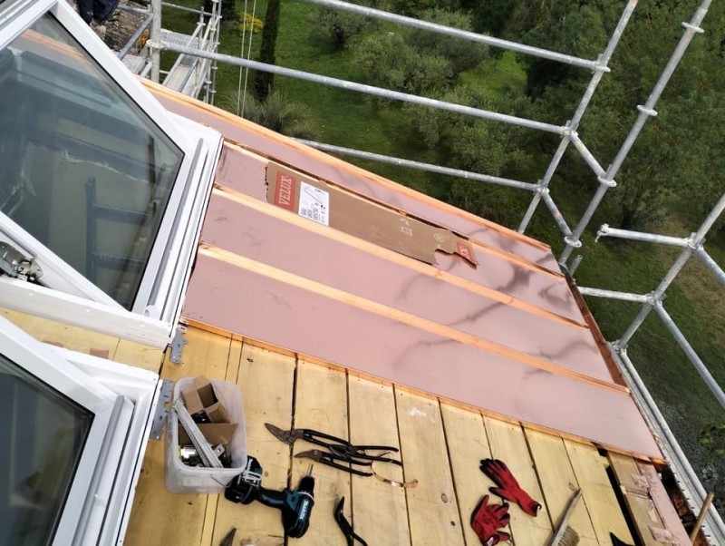 toiture à joint debout en cuivre à Alès dans le gard