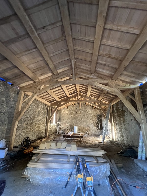 Charpente traditionnelle à Uzès