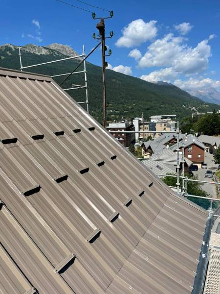 Toiture en bac acier