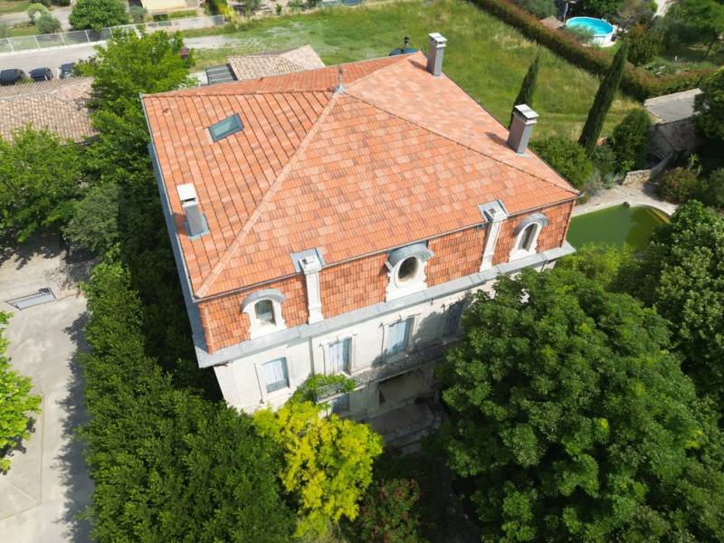 Toiture chateau Gard