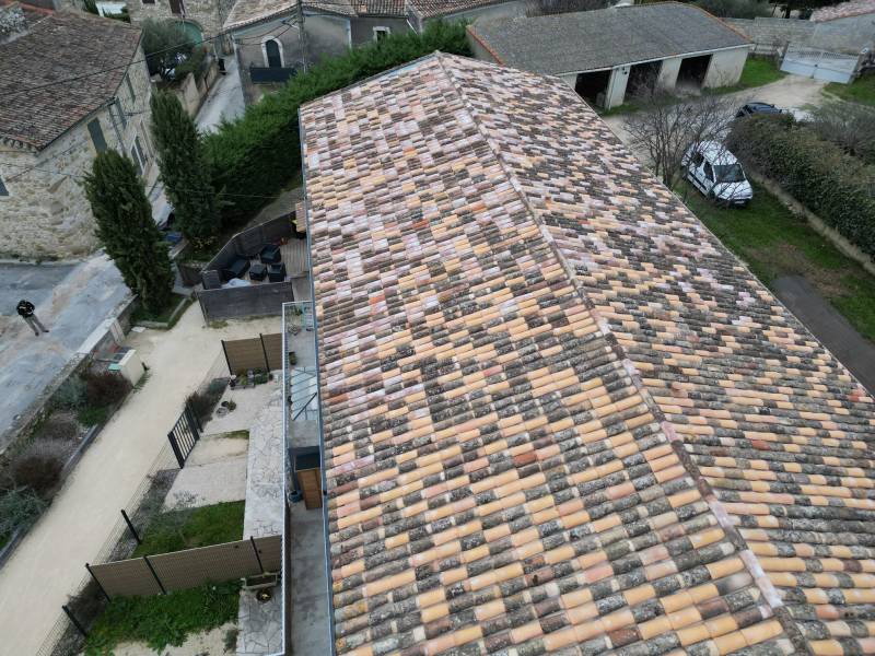 Rénovation toiture à Saint Mamert du gard