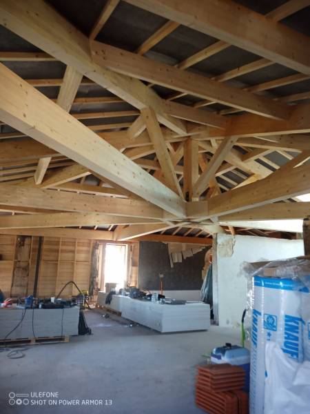 Charpente apparente à Nîmes