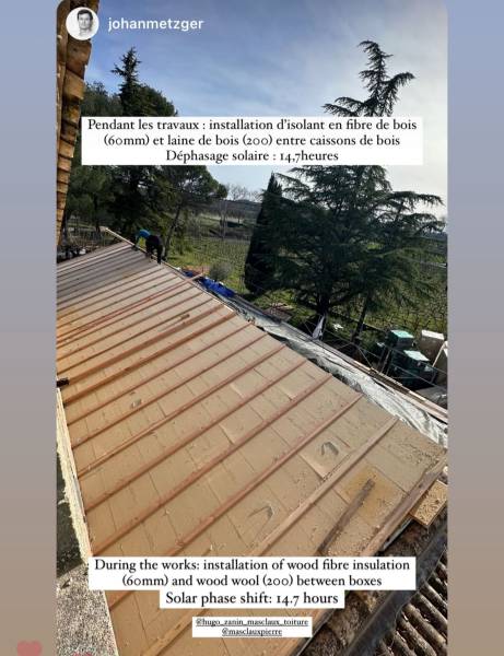 Isolation en sur-toiture