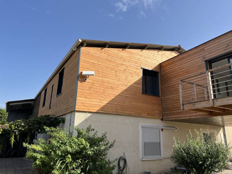 Réalisation d'une extension en ossature bois à Nîmes dans le Gard