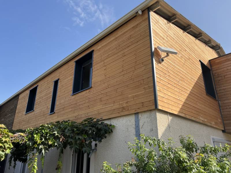 Réalisation d'une extension en ossature bois à Nîmes dans le Gard